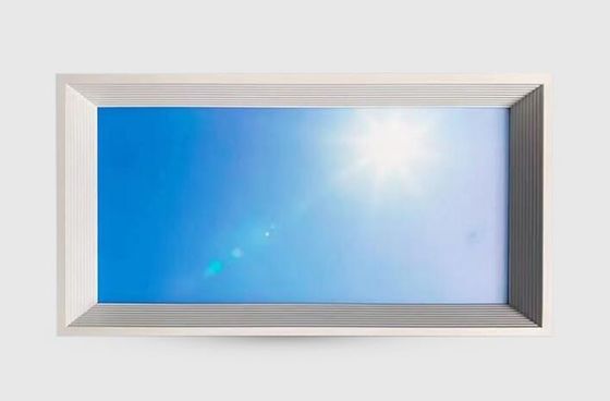 1200*600mm großes künstliches Blau-Himmel-Led-Scheinwerfer-Decken-Panel moderne gesunde Sonneneinstrahlung