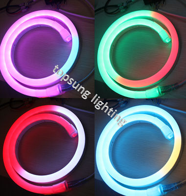 Flexible digitale LED-Neonleuchte 14*26mm 24V, die RGB-Neonleuchten verfolgen