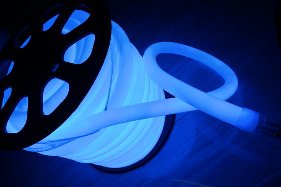 Hot product 100LEDs/m blau 360° rundes LED-Neon-Flexlicht 220v 25m Spul