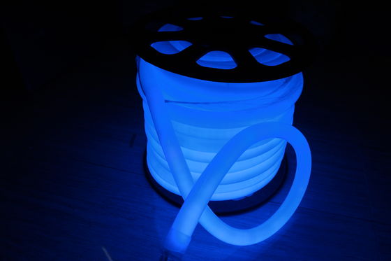 blaue 360-Runde Neon-Flexlicht 24V 100LEDs/m für Außenräundendurchmesser 25mm