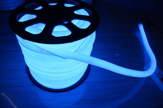 blaue 360-Runde Neon-Flexlicht 24V 100LEDs/m für Außenräundendurchmesser 25mm