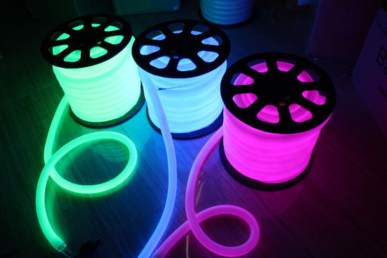 hohe Helligkeit LED-Neon-Flexlicht grüne Farbe 110v 25mm für den Außenbereich