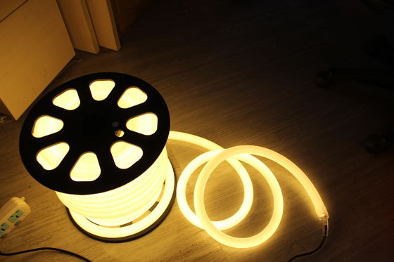 Energieeinsparung 110V warmes weißes LED-Neon-Flexlicht 360 Runde 25m Spul für Haus