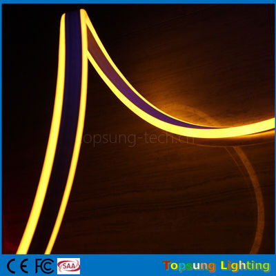 Schöner 230-Volt-Doppelseitige gelbe LED-Neon-Flexibilität für den Außenbereich
