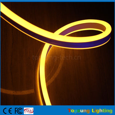 110-Volt-Doppelseitige gelbe LED-Neon-Flexibilität für den Außenbereich