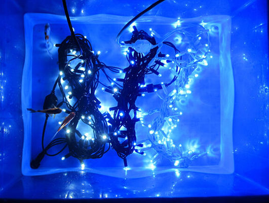 10m Anschlüssige Anti-Kaltblaue LED-Strings 100 Glühbirnen IP65