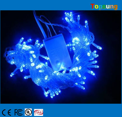 10m blaues Funkeln LED Weihnachtsdekorationsstringlichter + Controller 100 Glühbirnen