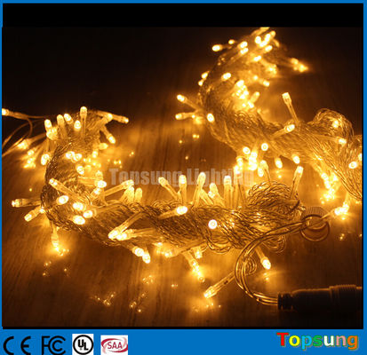 24 Volt Gleichstrom 20m warme weiße 200 LED-Fee-Lichter LED Hochzeitsdekoration