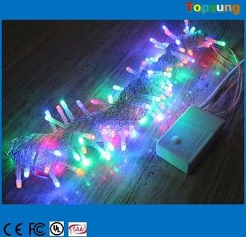 Heißer Verkauf 110V 120V 100LED RGB Funkeln Weihnachtsstring Lichter 10m blinkend mit Controller