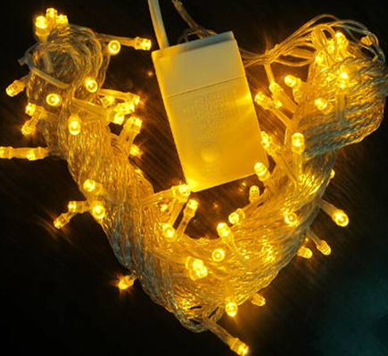 10m Led-String-Leuchten 100V gelb flimmern