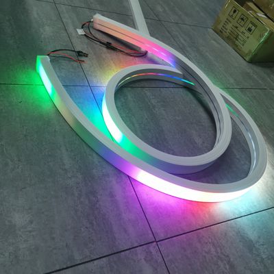 Topsung Beleuchtung 24v Led Neon Streifen Streifen Flexible rgb rgbw Silikon Seil Streifen Verfolgung Rohrlicht 50x25mm