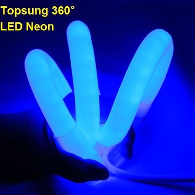IP67 110 Volt dmx Led Neon Seil 16mm 360 Grad runden Flex Lichter blau