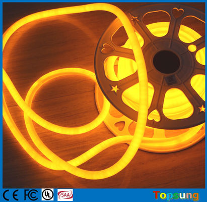 360° LED-Flexible Neonlicht 220V 16mm Durchmesser Gelb 120LED Festivaldekoration