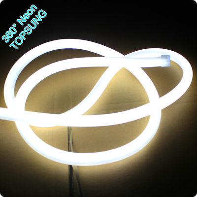 360° rundes LED-Neon-Flex 16mm Mini-Seillicht 12V weiße Farbe Neonflex Seilstreifen