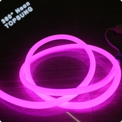 PVC-Rundneon 16mm rosa LED 360° Neon-Flex-Leuchten 110V