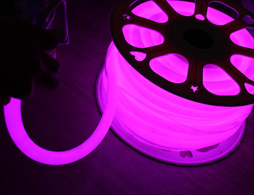 16mm 360 Grad rund rosa Festivalbeleuchtung geführt Neon-Flex-Leuchten 220V 120 SMD2835