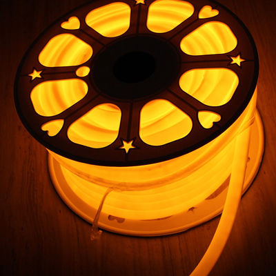 DC12V schlanke runde PVC-Rohr Neonlicht 16mm 360 Grad orange LED Neon flex SMD2835