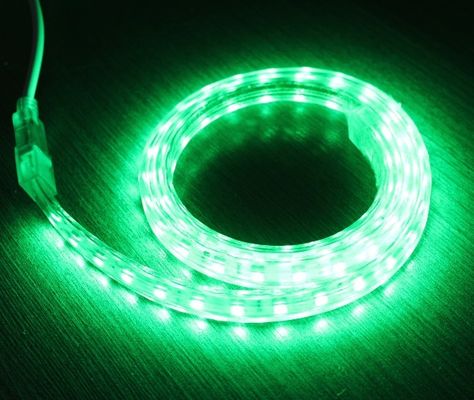 Hohe Leuchtkraft SMD5050 220V wasserdicht IP65 LED Neon-Flexibilitätsstreifen grün