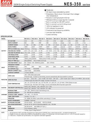 348W 12 Volt Led-Stromversorgung Einzellausgangsschalter NES-350-12