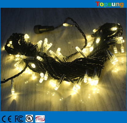 Heißer Verkauf 127V warme weiße Anschlüsse Fee String Lichter 10m Weihnachtsdekoration