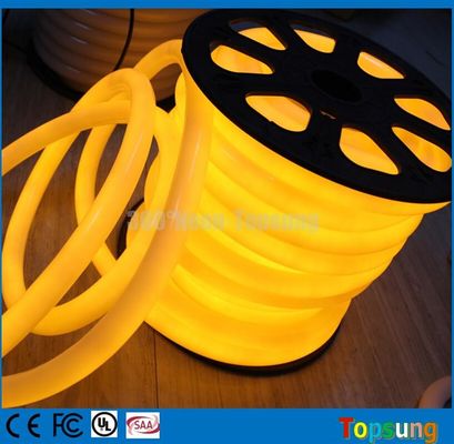 360° wasserdichtes Ledrohr Bernstein 24V rundes flexibles Neonrohr 25mm PVC Schlauch gelb
