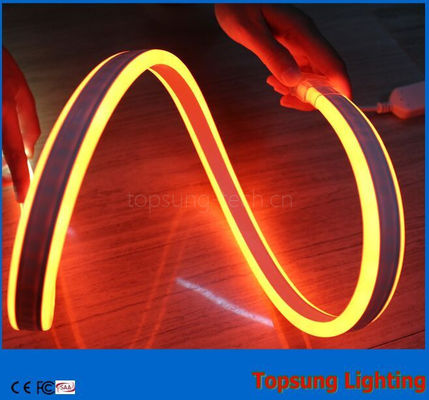 Topsung-Beleuchtung 12V Orange 100m Mini doppelseitiges Led-Neon-Seilband wasserdicht 8,5*18mm Licht