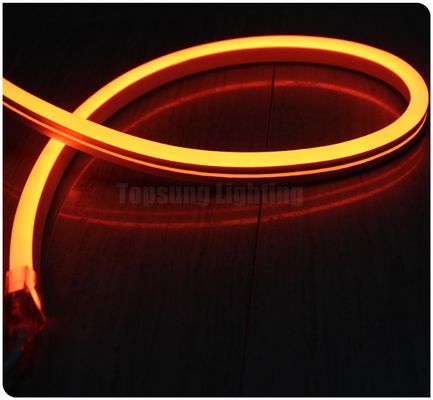 24V gelb beliebtes LED-Neon-Flex-Rohrlicht PVC ultra dünnes Neon-Flex-Seillampenstreifen 11x18mm Außendekoration