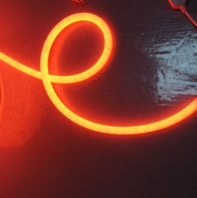 12V Mini rund 16mm Durchmesser 360 Grad emittierende LED Neonflex Seil Licht orange LED Neon Weichrohr