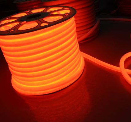 12V Mini rund 16mm Durchmesser 360 Grad emittierende LED Neonflex Seil Licht orange LED Neon Weichrohr