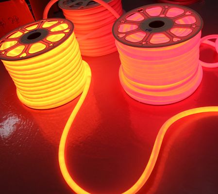 24V orange LED Neon-Flexible Tube weich 360 LED Neon-Flex-Streifen Wasserdichtes Außenseil 2835 smd