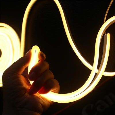 24V Superhell Mini 6x13mm LED Neonstreifen flexibles Seil 2835 smd Neonflex warmes weißes Anti-UV Silikon Neon