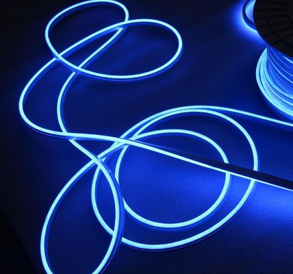 6mm blaue LED Neon Seil Licht Flex Wasserdicht Feiertag Xmas Baum Heimdekor 110V/220V blaue Neonstreifen