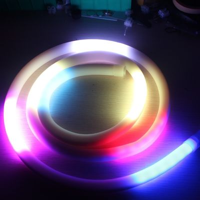 Ultra dünne 24v 360 Grad Mini Led Neon Flex Ip65 Rohrseil Rgb Dmx Beleuchtung für Räume