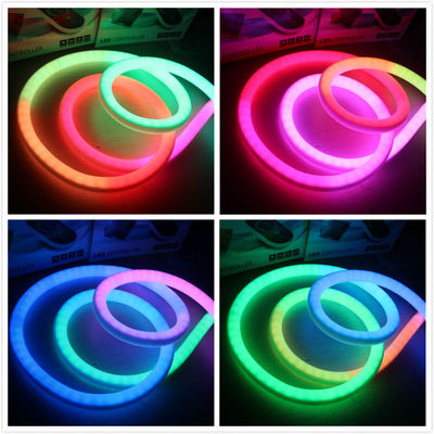 Dynamische Farbveränderung 360 Neon-Flex-RGB dmx 24v Led-Neon-Flexible-Jagdseil 10 Pixel / m