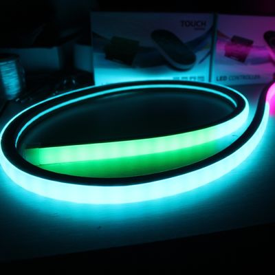 Farbwechsel 5050 wasserdicht dmx 24v 12v digital RGB LED Neon flex quadratisch 17x17mm Pixelstreifen