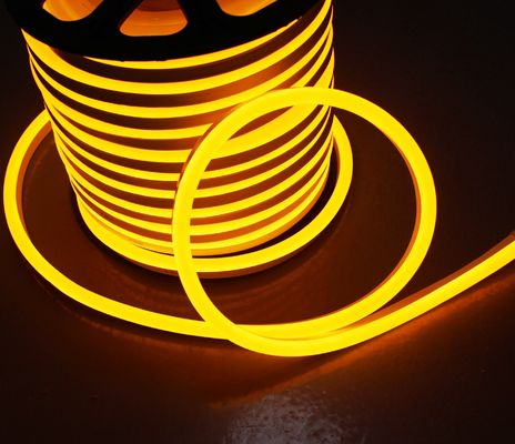 50m Spulen Neon LED flexibles Neon-Streifenlicht 5050 wasserdichtes gelbes Bernstein Neon-Seil