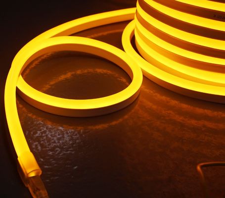 Hochstabile wasserdichte 24V Außenleuchtstreifen Amber LED Neon flexibel mit IP68 Gelb