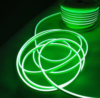 Mini-Größe 6x12mm 2835SMD 120LEDs/m grünes LED Neon-Flex-Band 24V 5cm schneidbare Silikon-Flexibilitätsstreifen