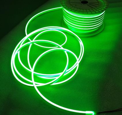Mini-Größe 6x12mm 2835SMD 120LEDs/m grünes LED Neon-Flex-Band 24V 5cm schneidbare Silikon-Flexibilitätsstreifen