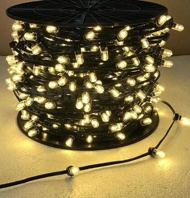 100m Outdoor Baum Dekorativ Dunkelgrün Draht Weihnachten 12V LED Fee Clip Lichter Weihnachten