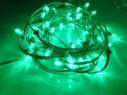 Outdoor Dekorativ Weihnachtsbaum Licht String 100m 666leds 12V LED Clip Lichter grüne Lichter