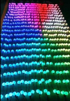 10 Fuß Walze DMX 24v 50mm RGB Pixel LED Lichtschnuren Globus 3D Kugeln für Outdoor Dekoration Projekt