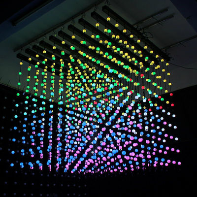 5m 25 dmx Kugelschnüre LED-Punktelicht Pixel 3D-Globe Vorhanglichter programmierbare Dekoration